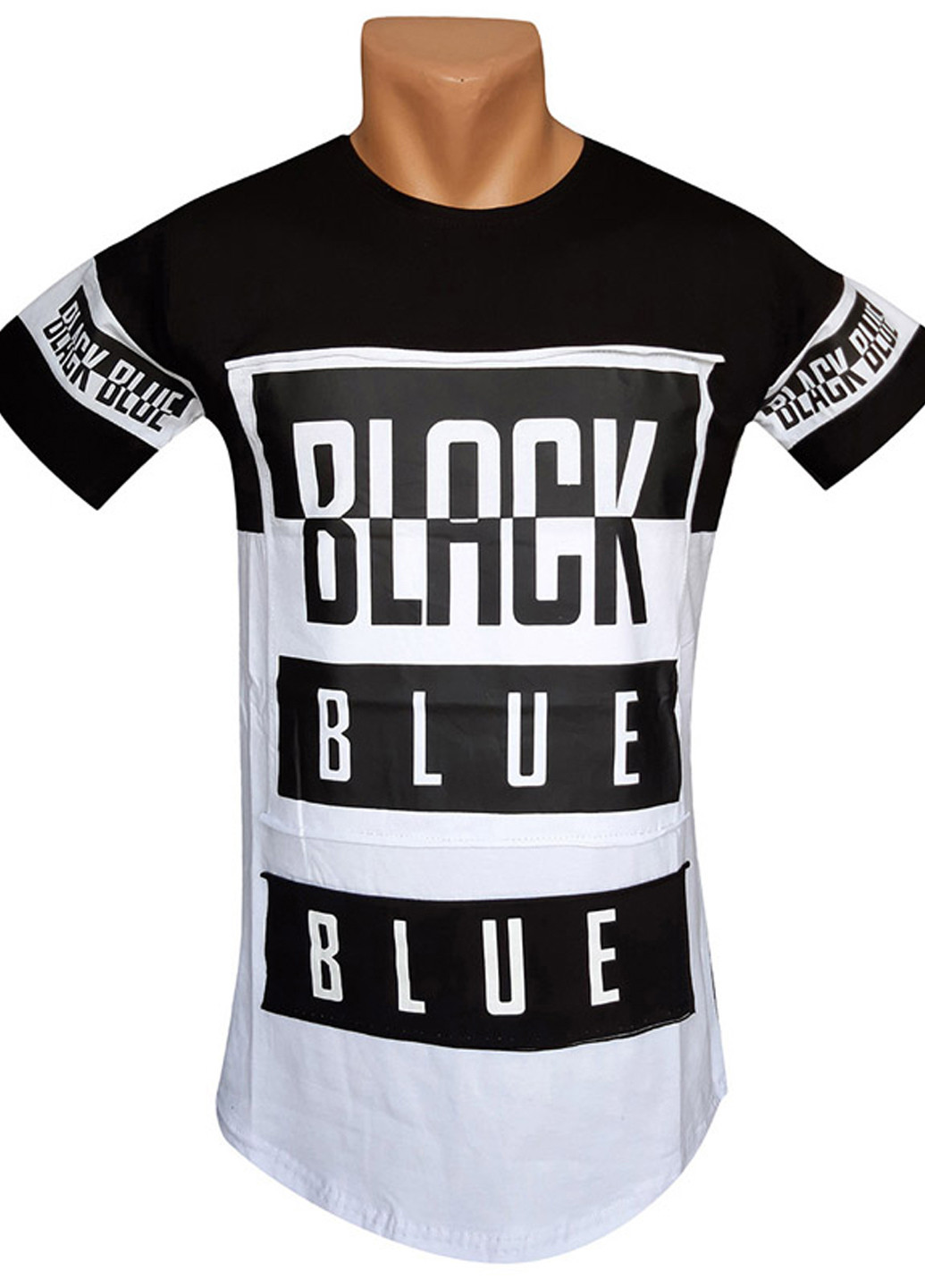 Черная обтягивающая футболка для мужчин с коротким рукавом Vip Star Collection