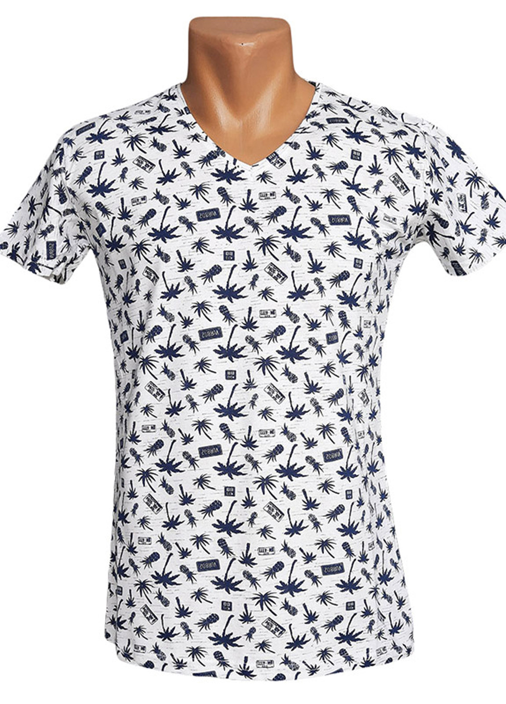 Біла чоловіча футболка з коротким рукавом Leonidas