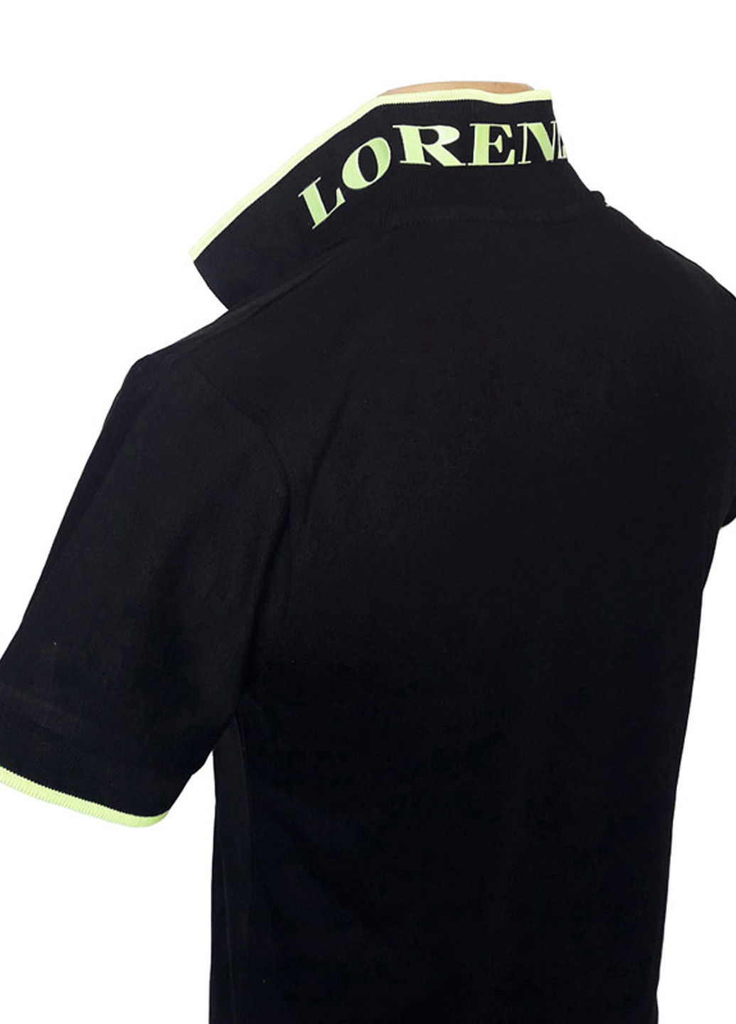 Чорна чорна футболка поло з коротким рукавом Sport Line