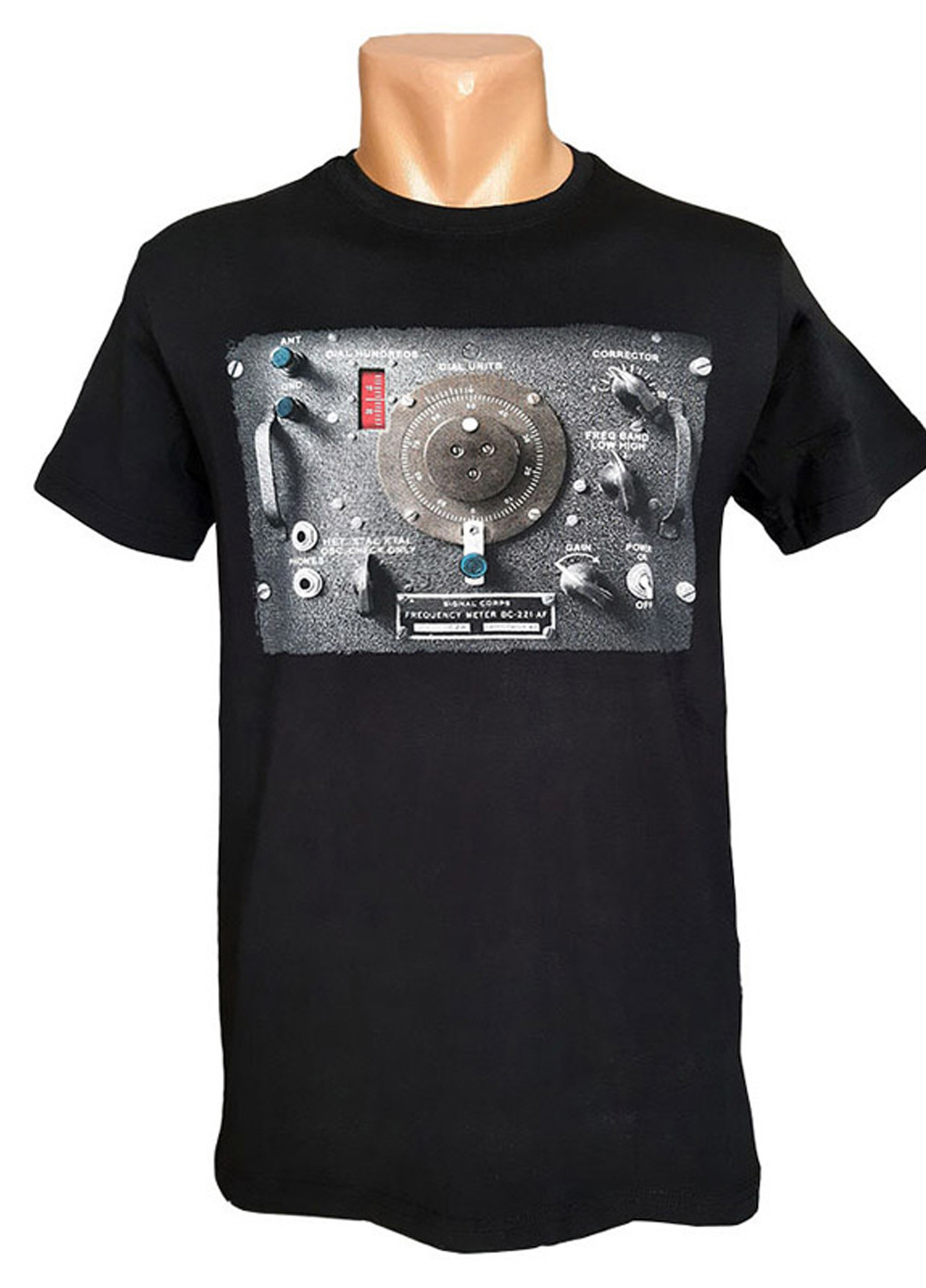 Чорна чоловіча футболка з коротким рукавом Hope