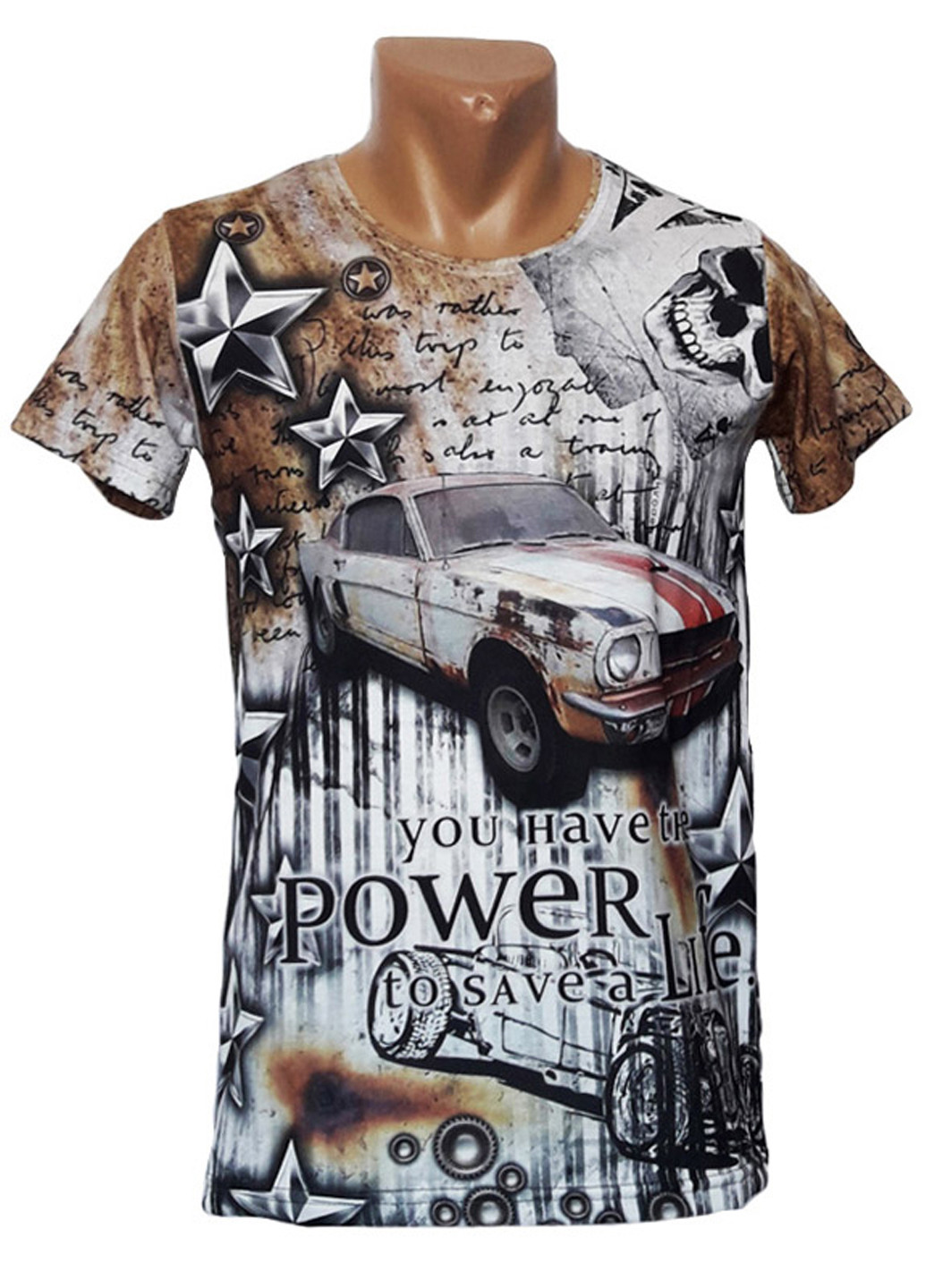 Комбинированная обтягивающая футболка с коротким рукавом MASTIFF