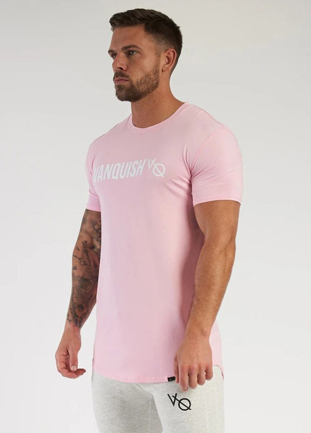 Розовая розовая футболка с коротким рукавом VQH