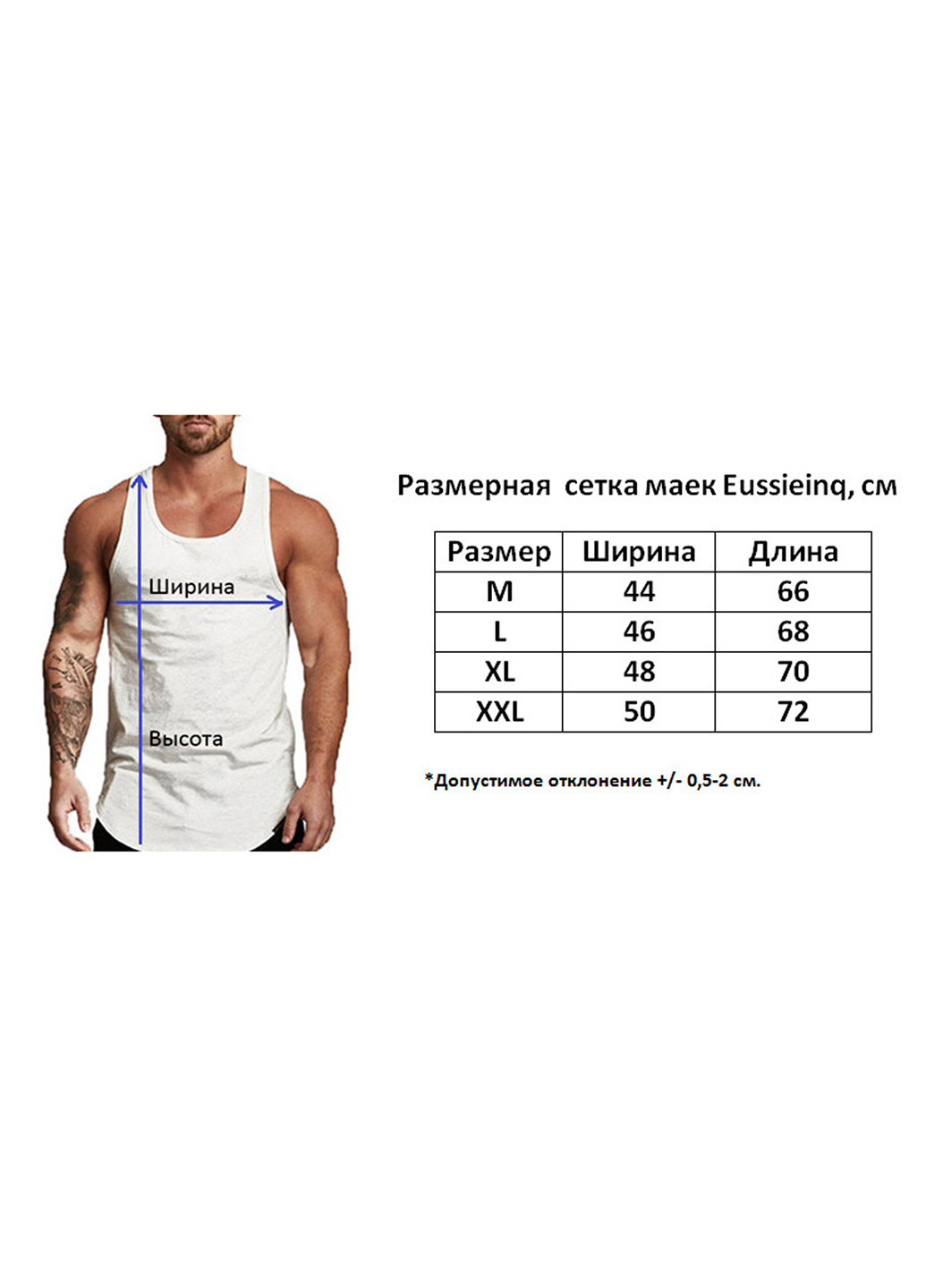 Мужская голубая майка iFitNess Eussieinq (260062000)