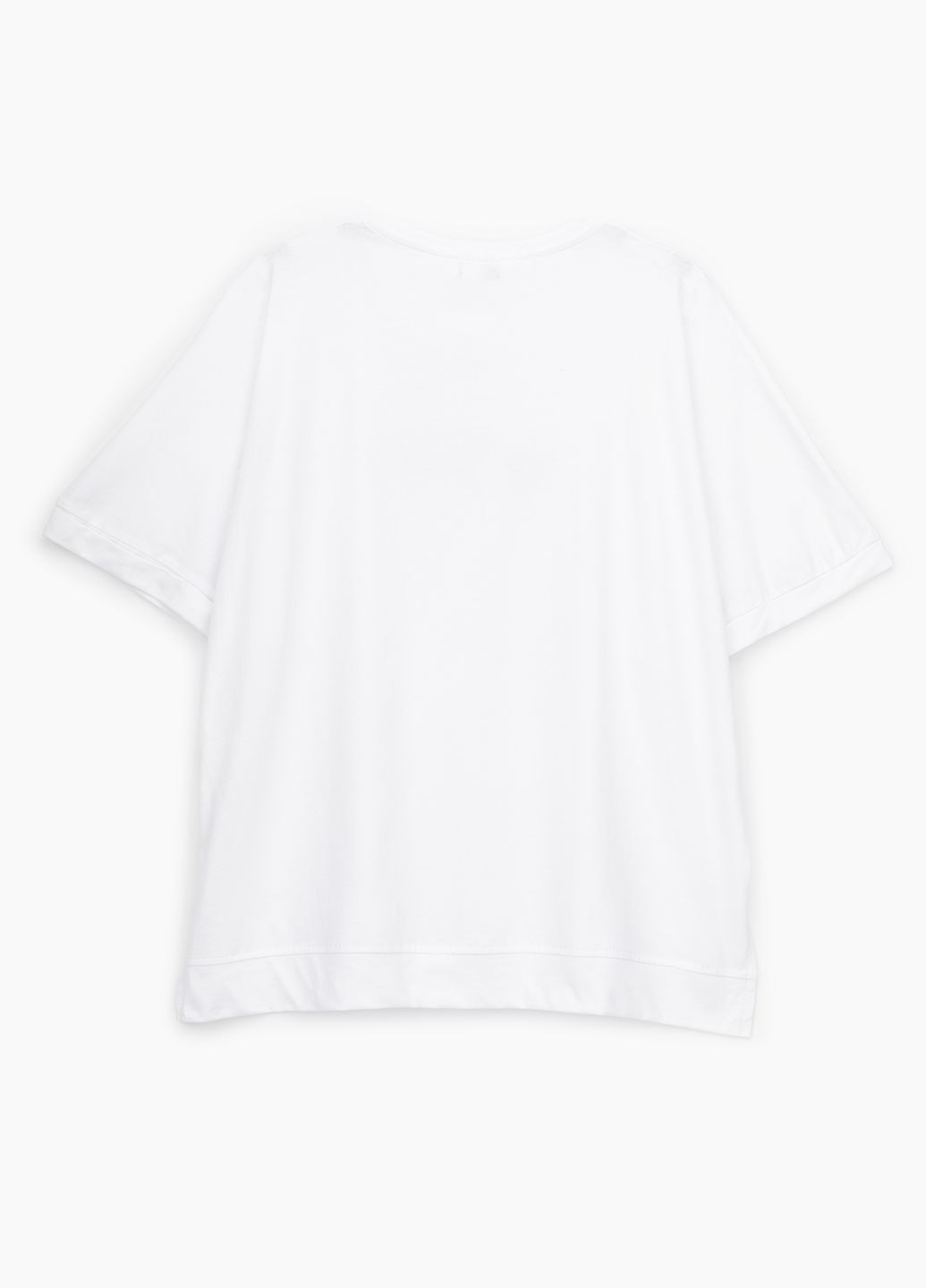 Белая летняя футболка Kuzey