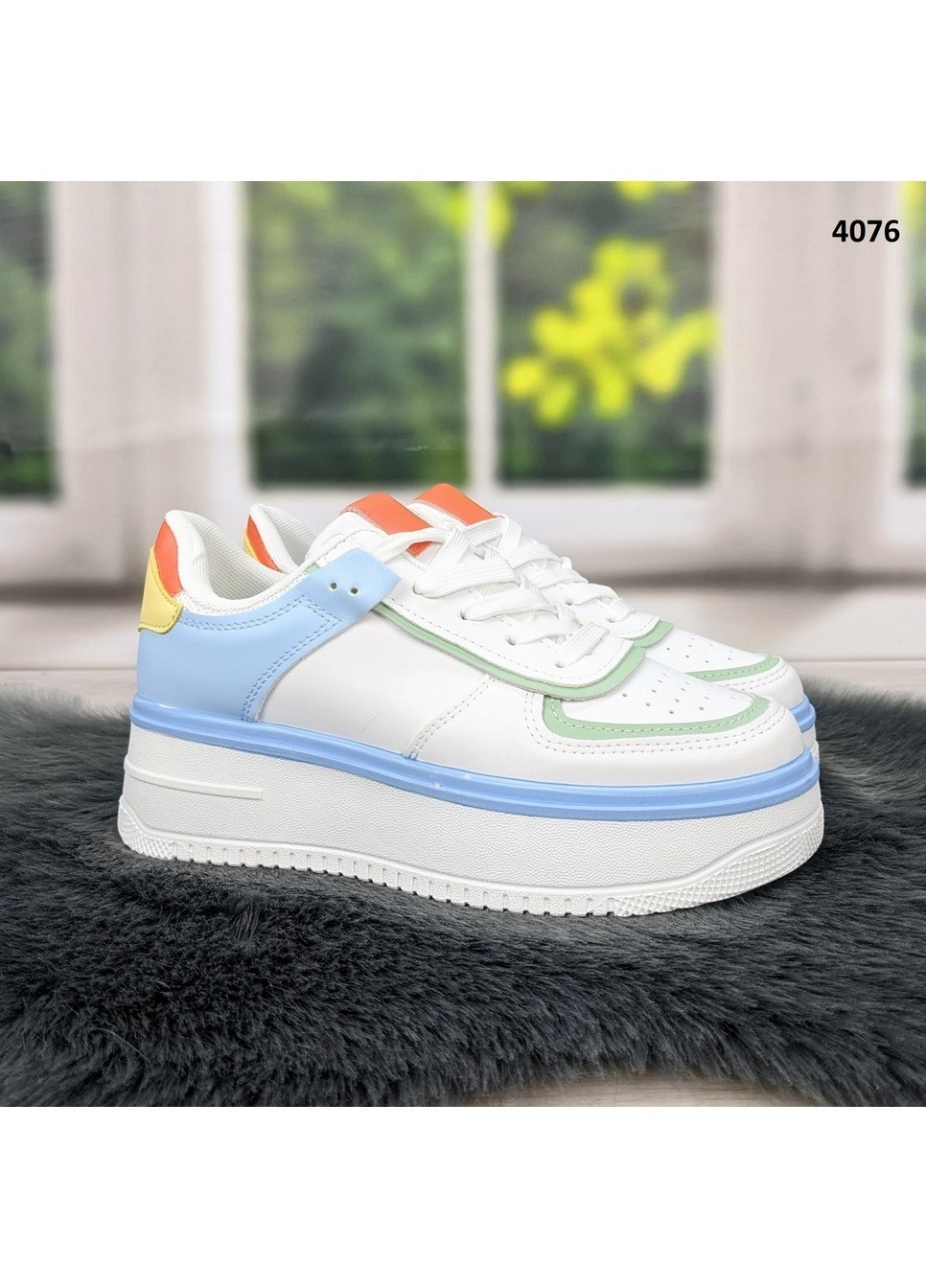 Кроссовки женские демисезонные эко-кожа Violeta белые демисезоны (260084304)