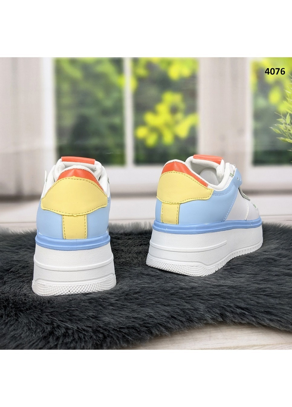 Кроссовки женские демисезонные эко-кожа Violeta белые демисезоны (260084304)