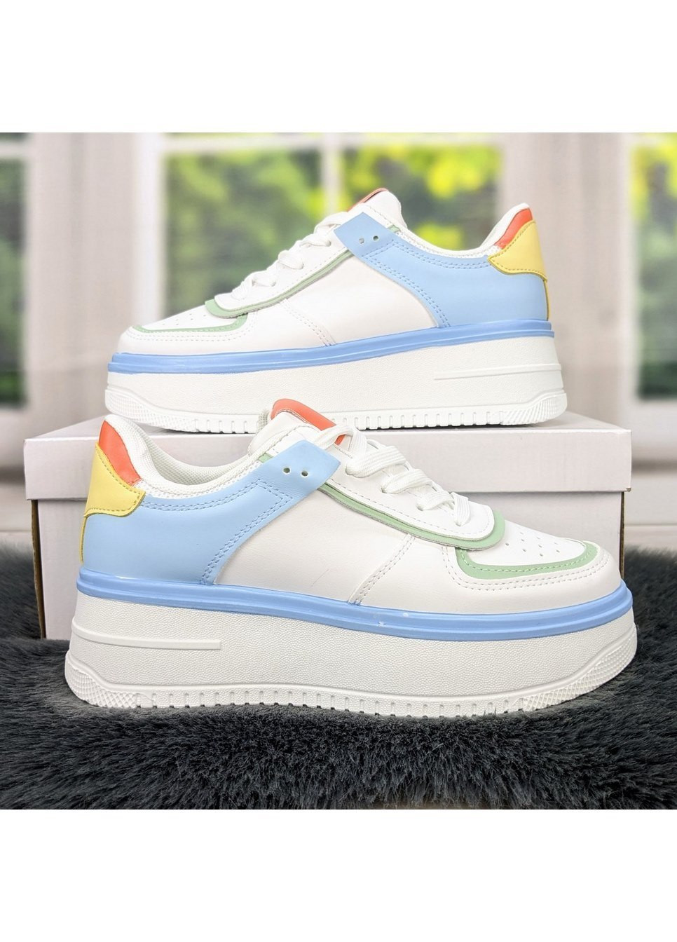 Кроссовки женские демисезонные эко-кожа Violeta белые демисезоны (260084304)