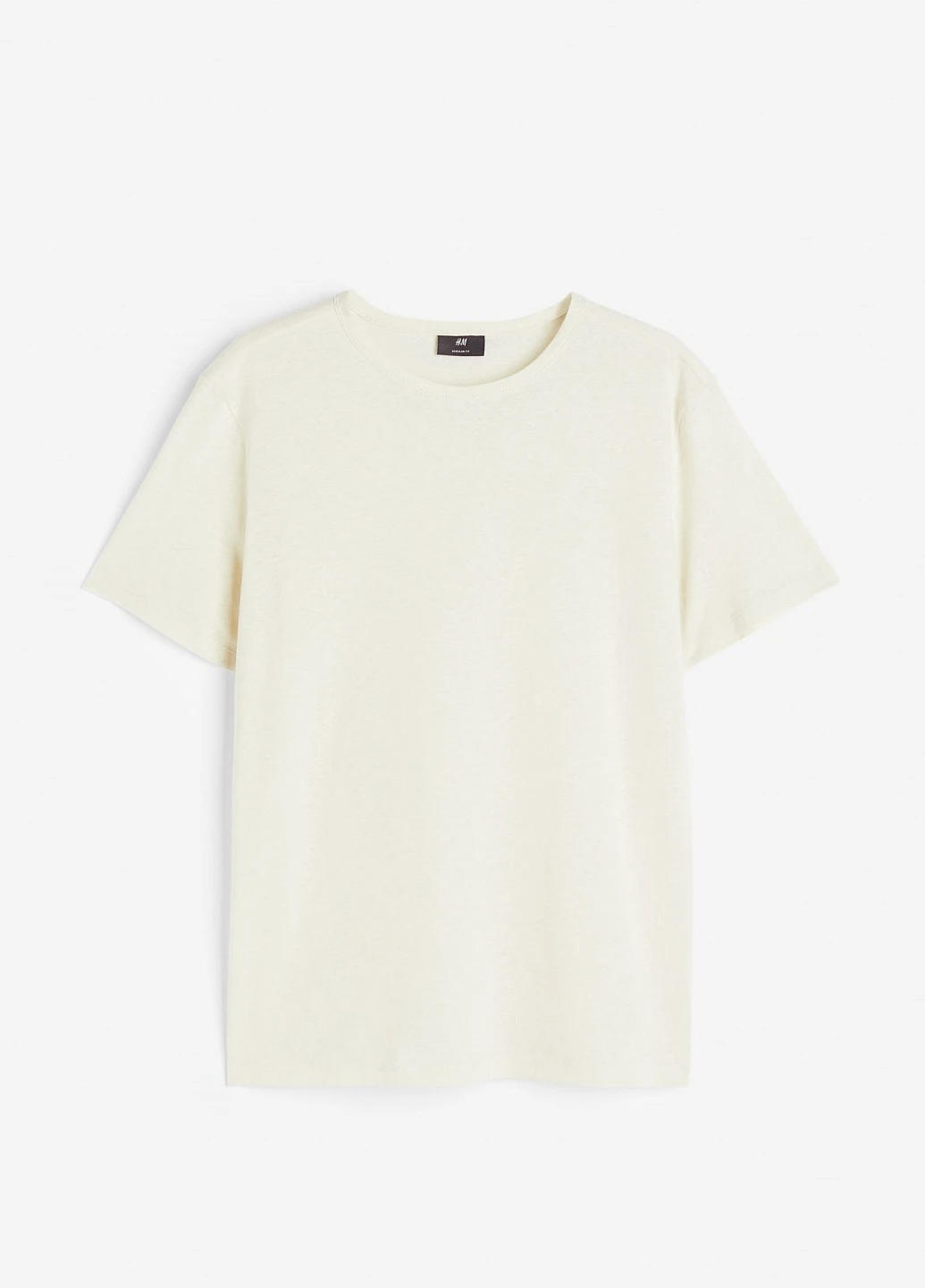 Молочная футболка H&M