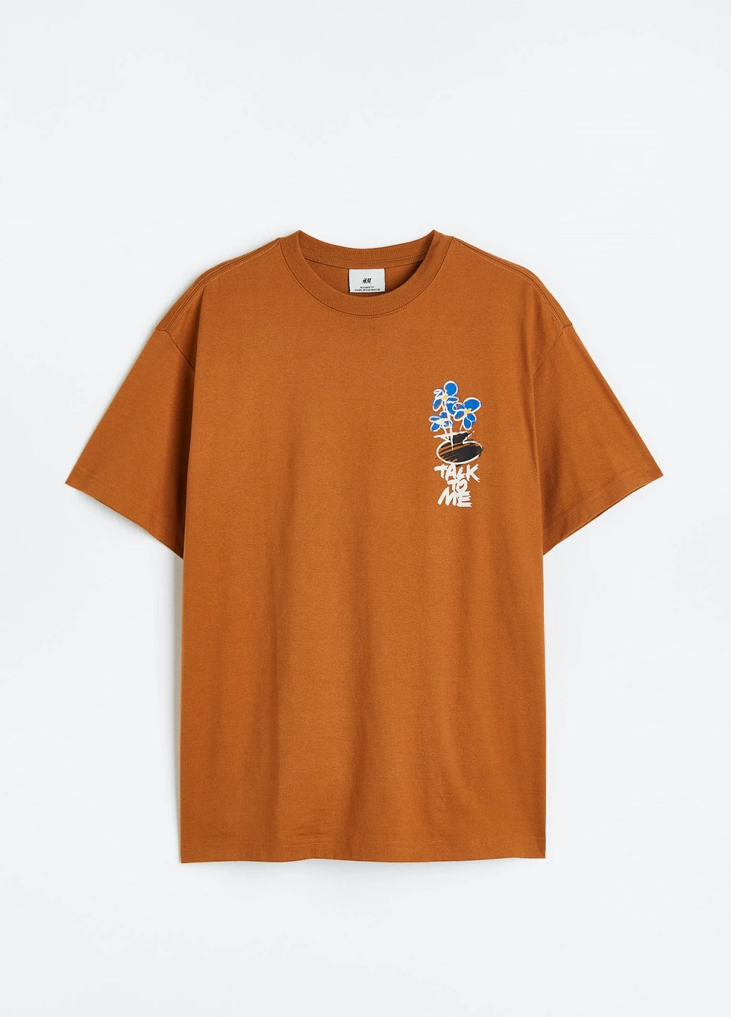 Горчичная футболка H&M