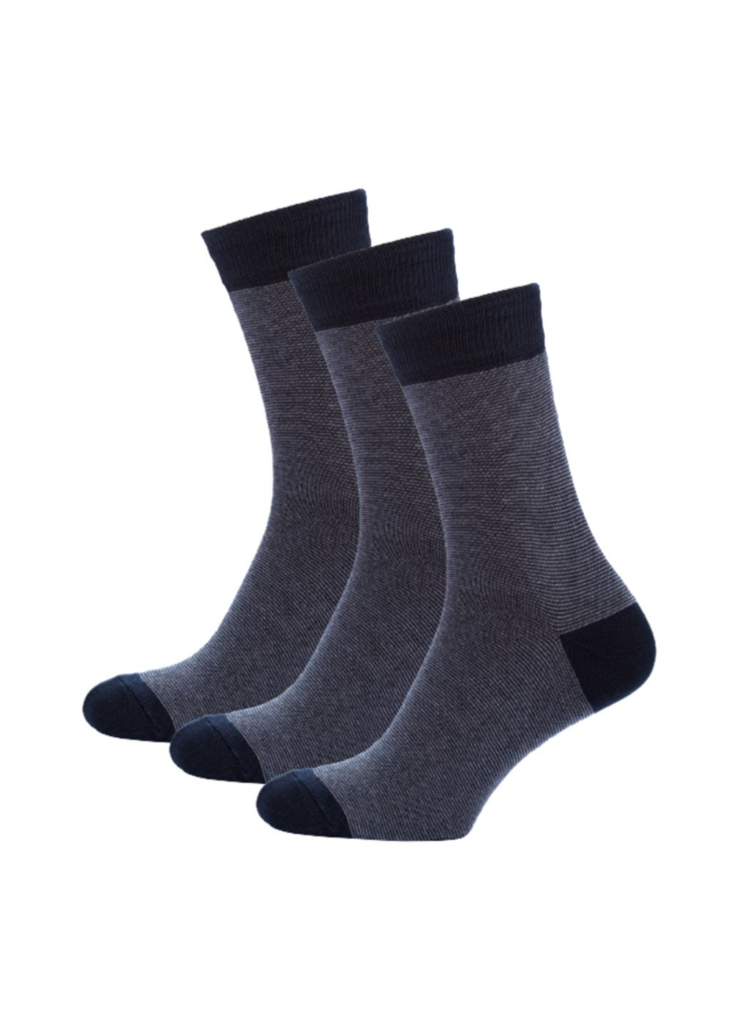 RFT Шкарпетки чол. демі вис./RT1311-002/смужки/36-39/синій/сірий. Набір (3 шт.) MZ rt1311-002_набори (260063123)