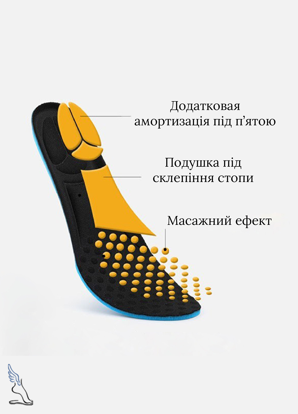 Легкі устілки для взуття з амортизаційним ефектом "Soft and comfortable" No Brand (260088581)