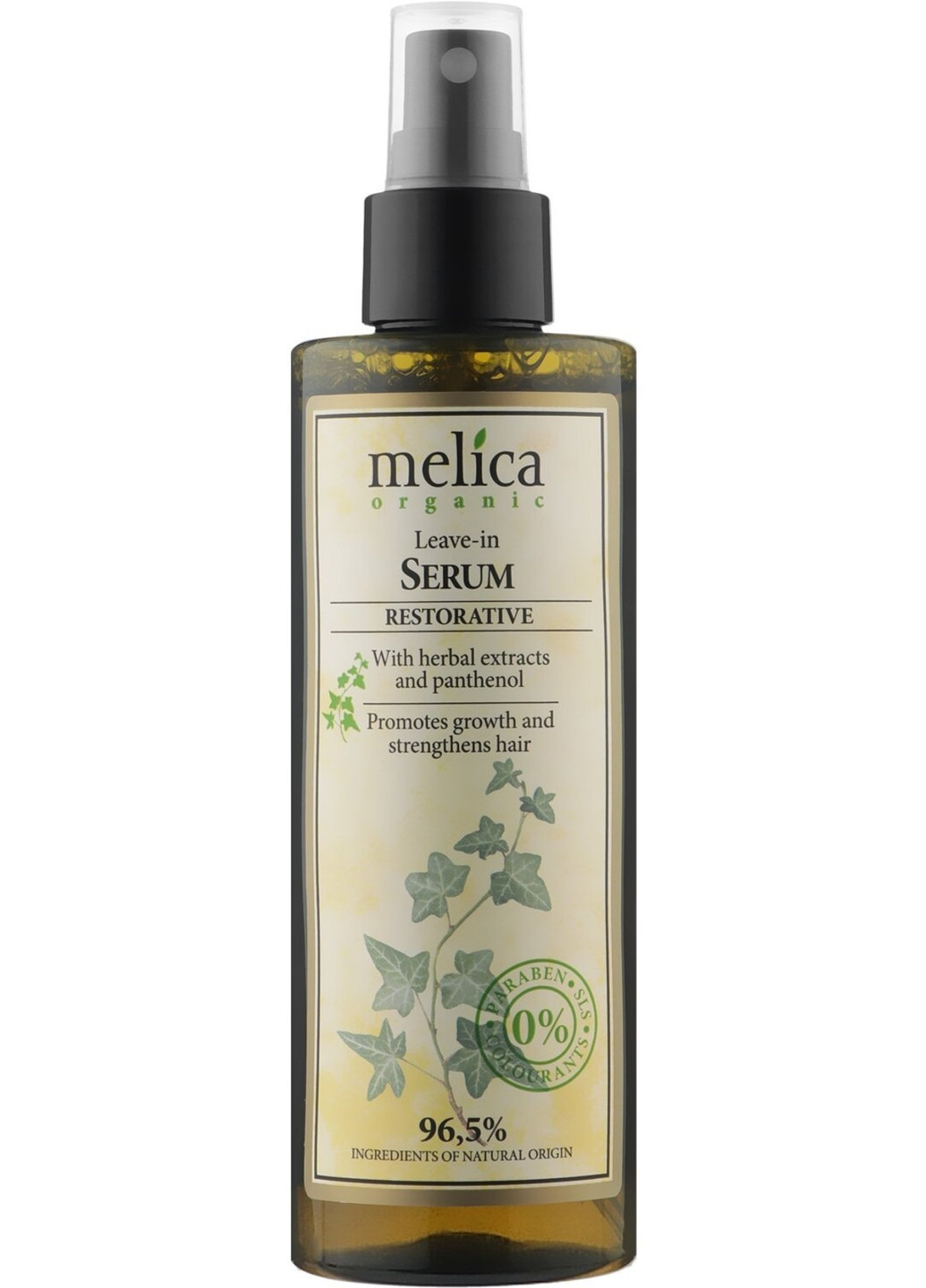 Зміцнююча сироватка для волосся з рослинними екстрактами та пантенолом 200 мл Melica Organic 4770416342129 (260072266)