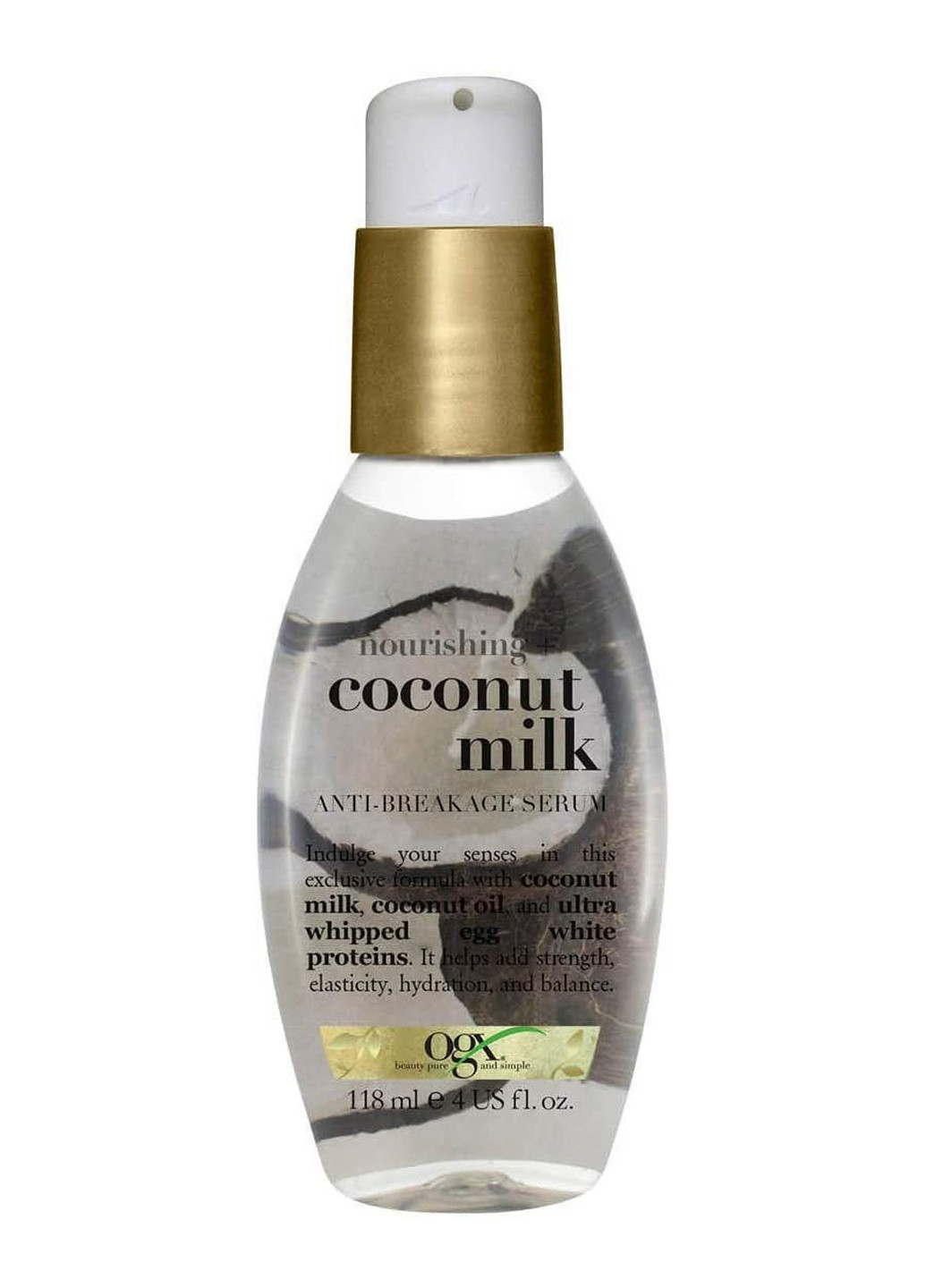 Сыворотка для волос Coconut Milk Anti-Breakage Serum с кокосовым молоком 118 мл OGX 22796970084 (260072272)