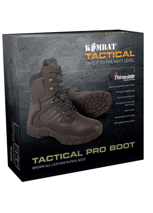 Ботинки тактические кожаные Tactical Pro Boots All Leather KOMBAT (260165994)