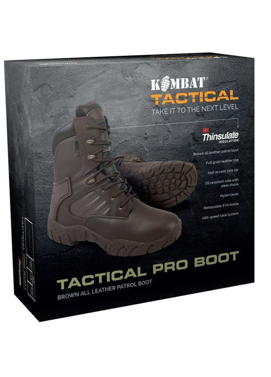 Ботинки тактические кожаные Tactical Pro Boots All Leather KOMBAT (260166113)