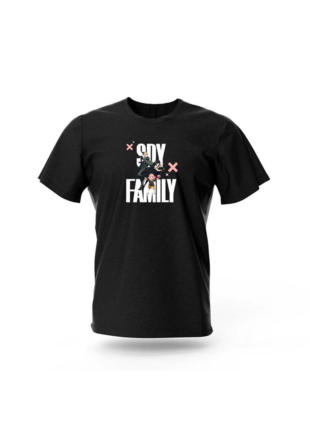 Черная демисезонная футболка семья шпиона spy family series 2 Fruit of the Loom