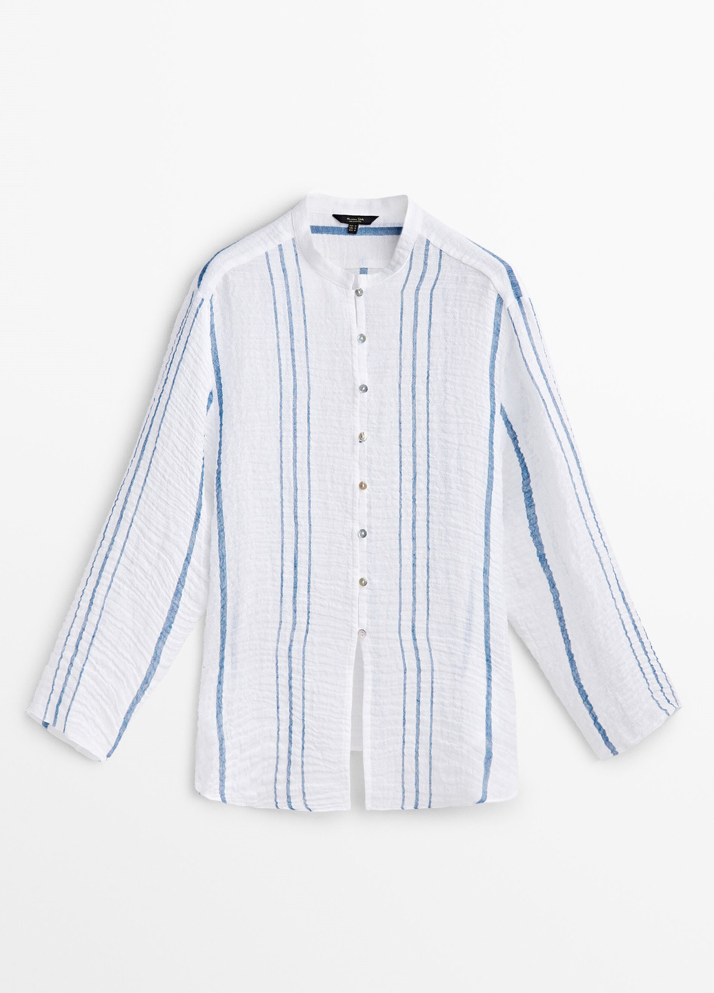 Белая демисезонная блузка Massimo Dutti