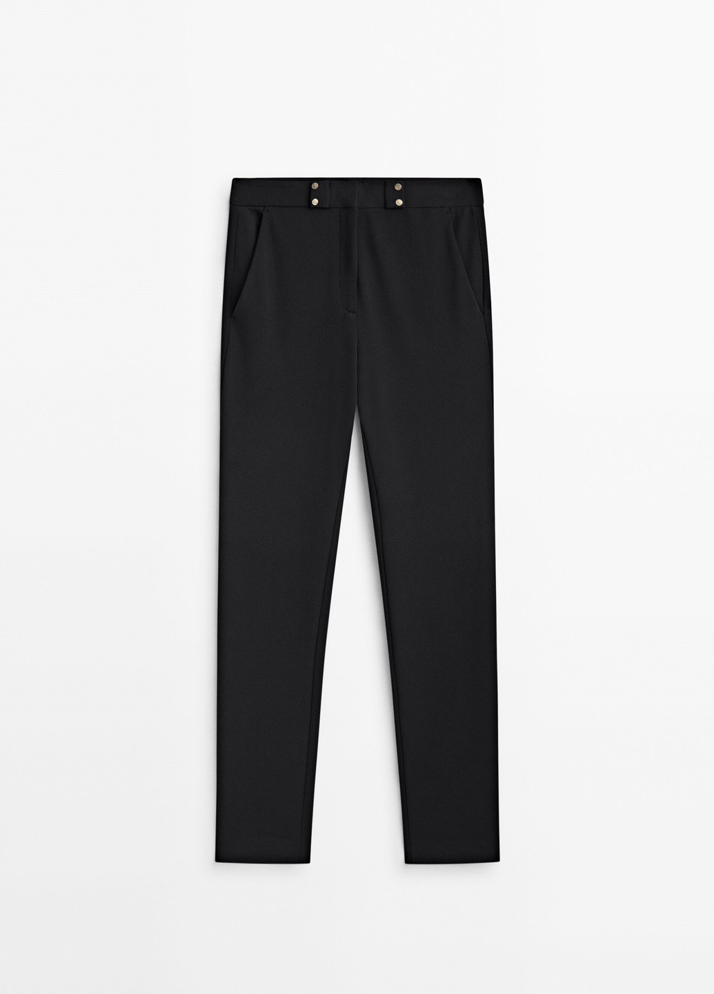 Черные повседневный демисезонные брюки Massimo Dutti
