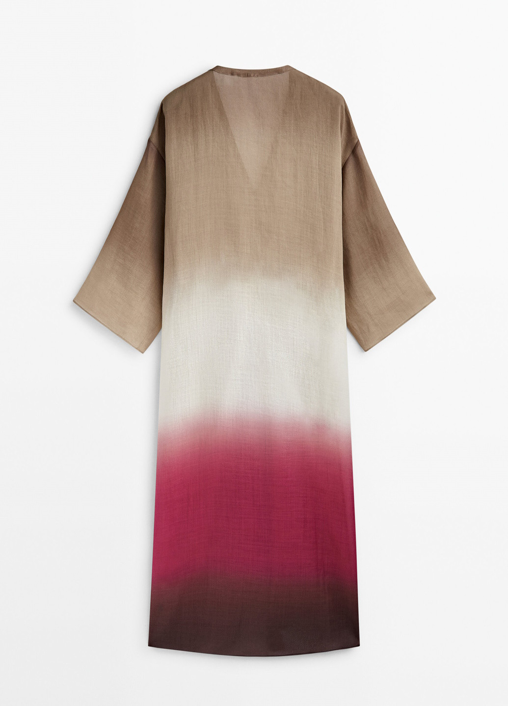 Фуксиновое (цвета Фуксия) праздничный платье Massimo Dutti однотонное
