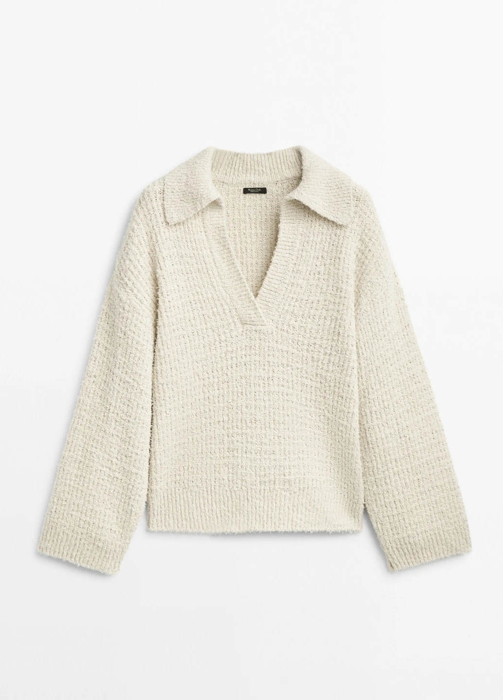 Бежевый демисезонный свитер Massimo Dutti