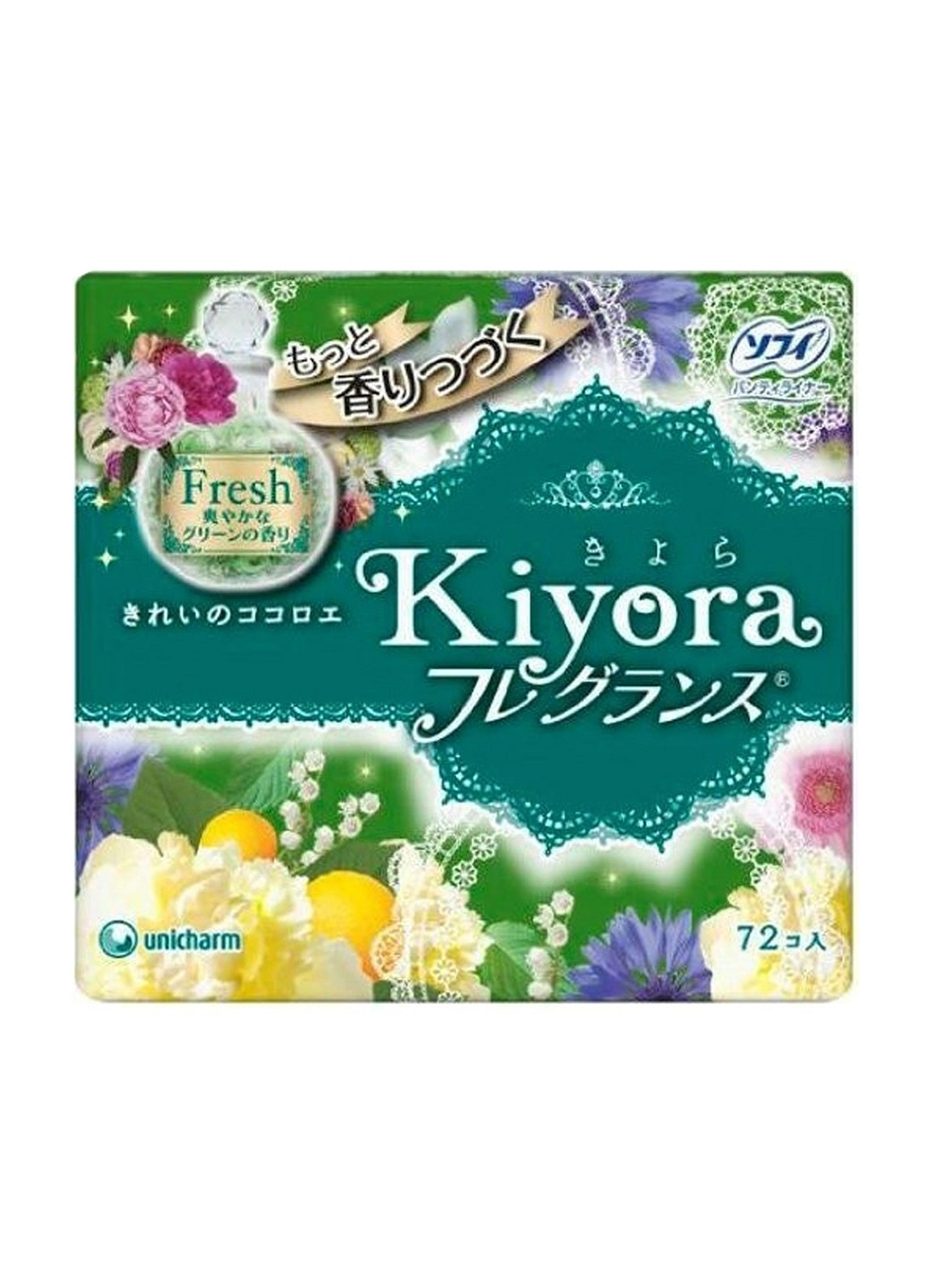 Ежедневные гигиенические прокладки Kiyora Fresh 72 шт Sofy 4903111375103 (260089673)