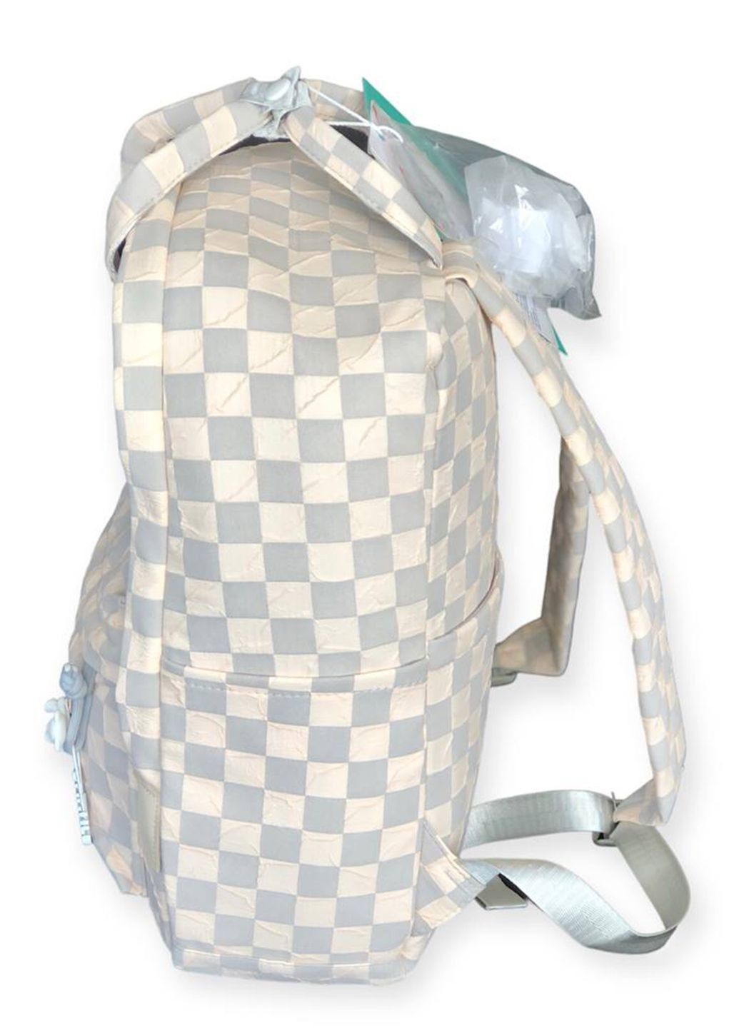 Рюкзак-сумка детский Бежевый в клеточку No Brand (260168230)