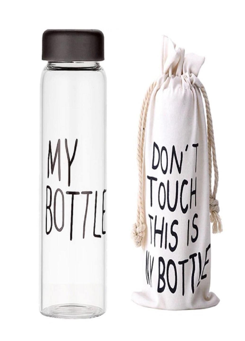 Универсальная современная компактная бутылочка с чехлом My Bottle 500мл Черная VTech (260134030)
