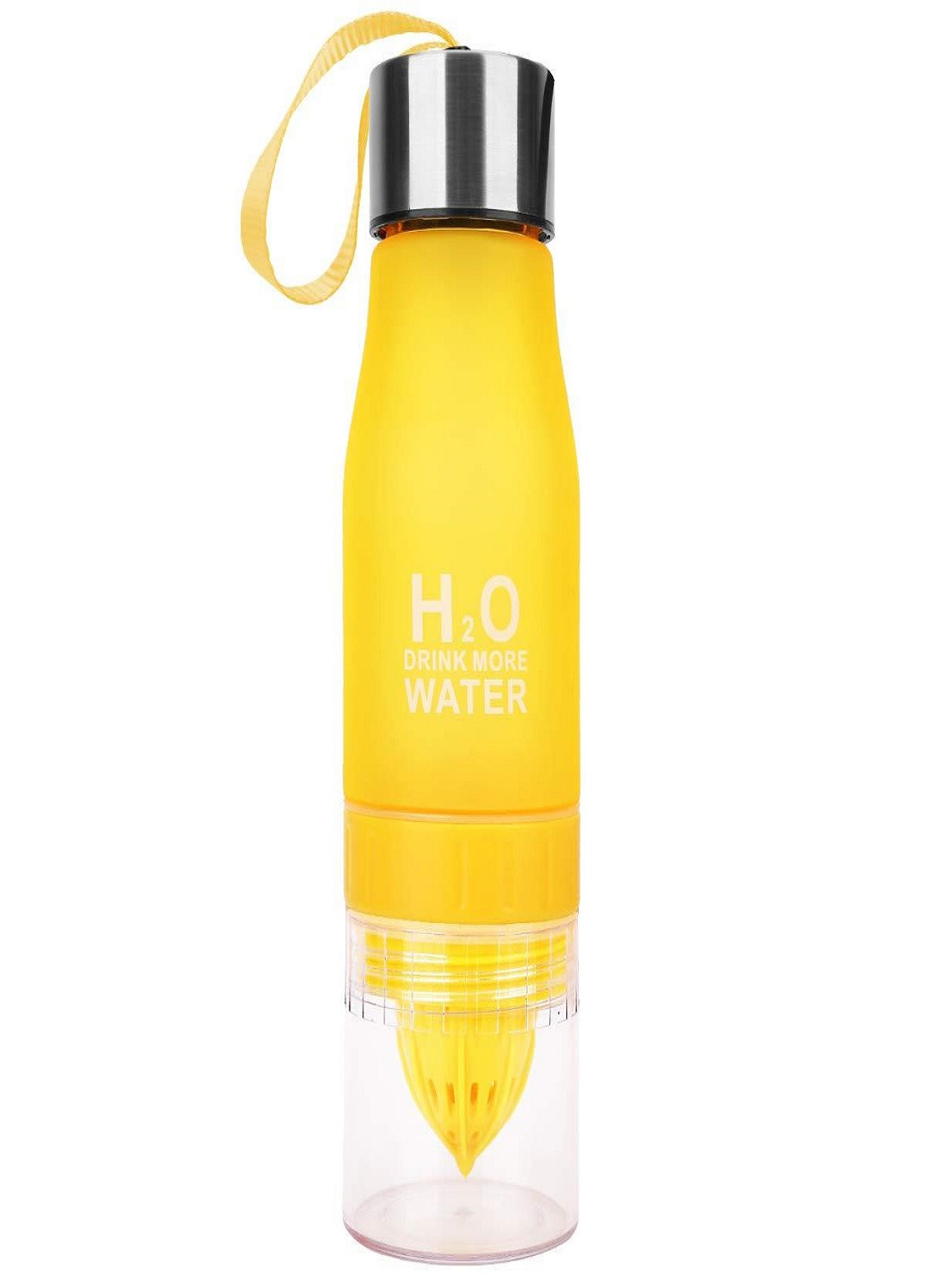 Універсальна пляшка для напоїв із соковижималкою H2O Drink More Water 650 мл Жовта VTech (260134027)