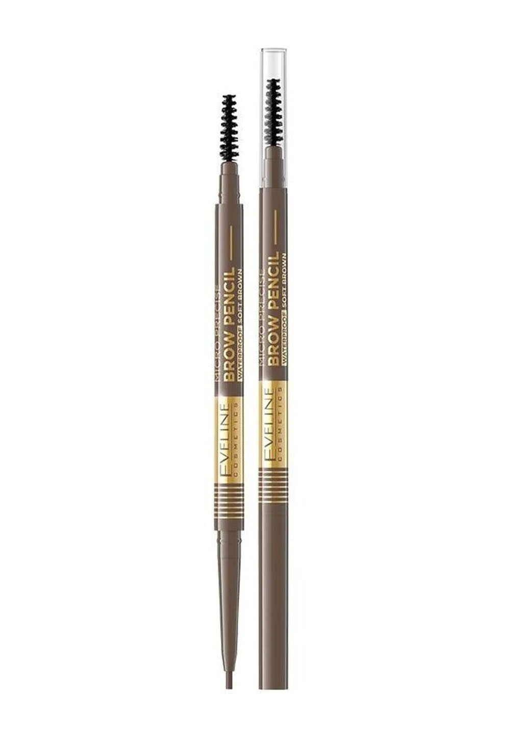 Водостійкий олівець для брів Eveline № 02 soft brown серії micro precise brow pencil Eveline Cosmetics 5903416017448 (260118856)