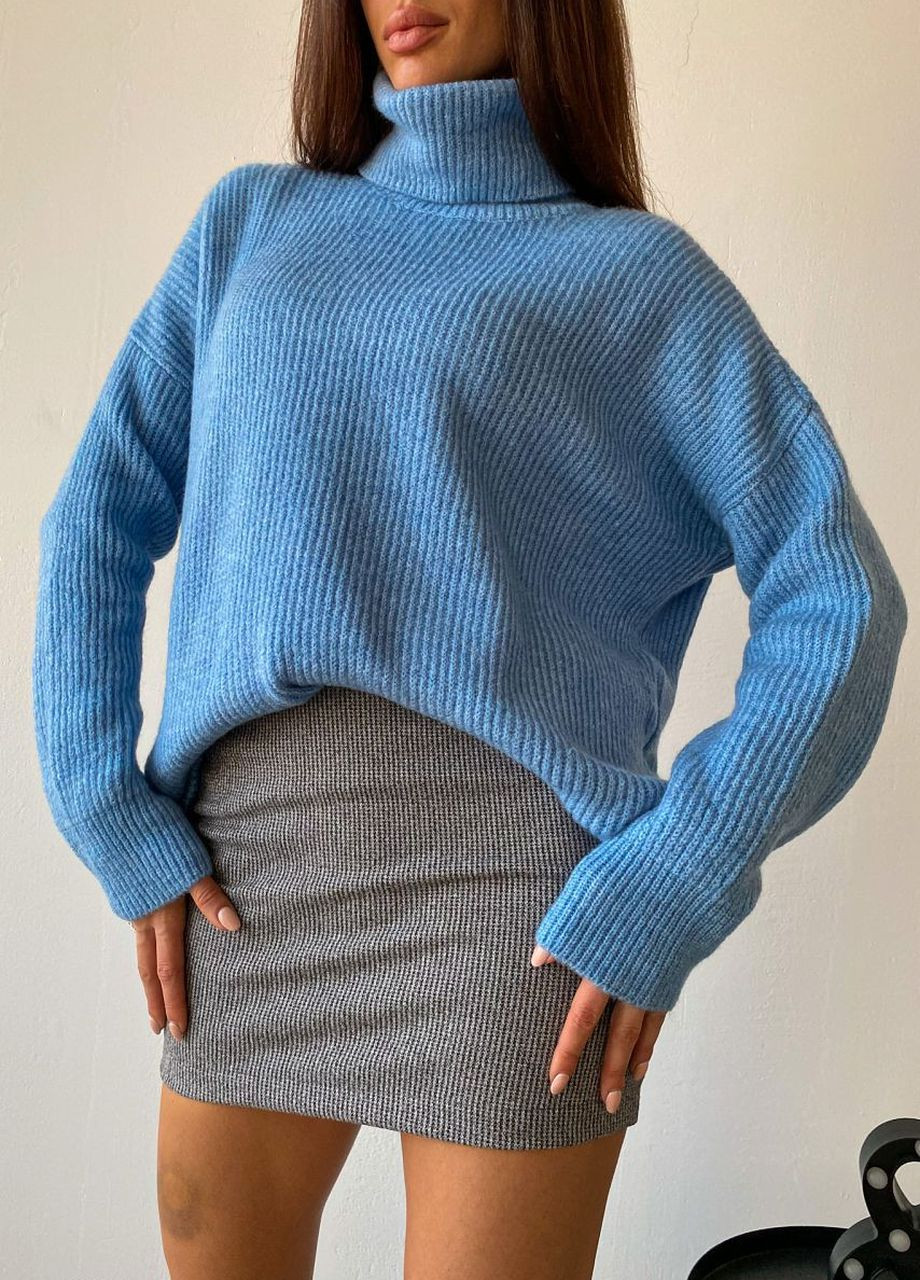 Голубой демисезонный свитер Liton