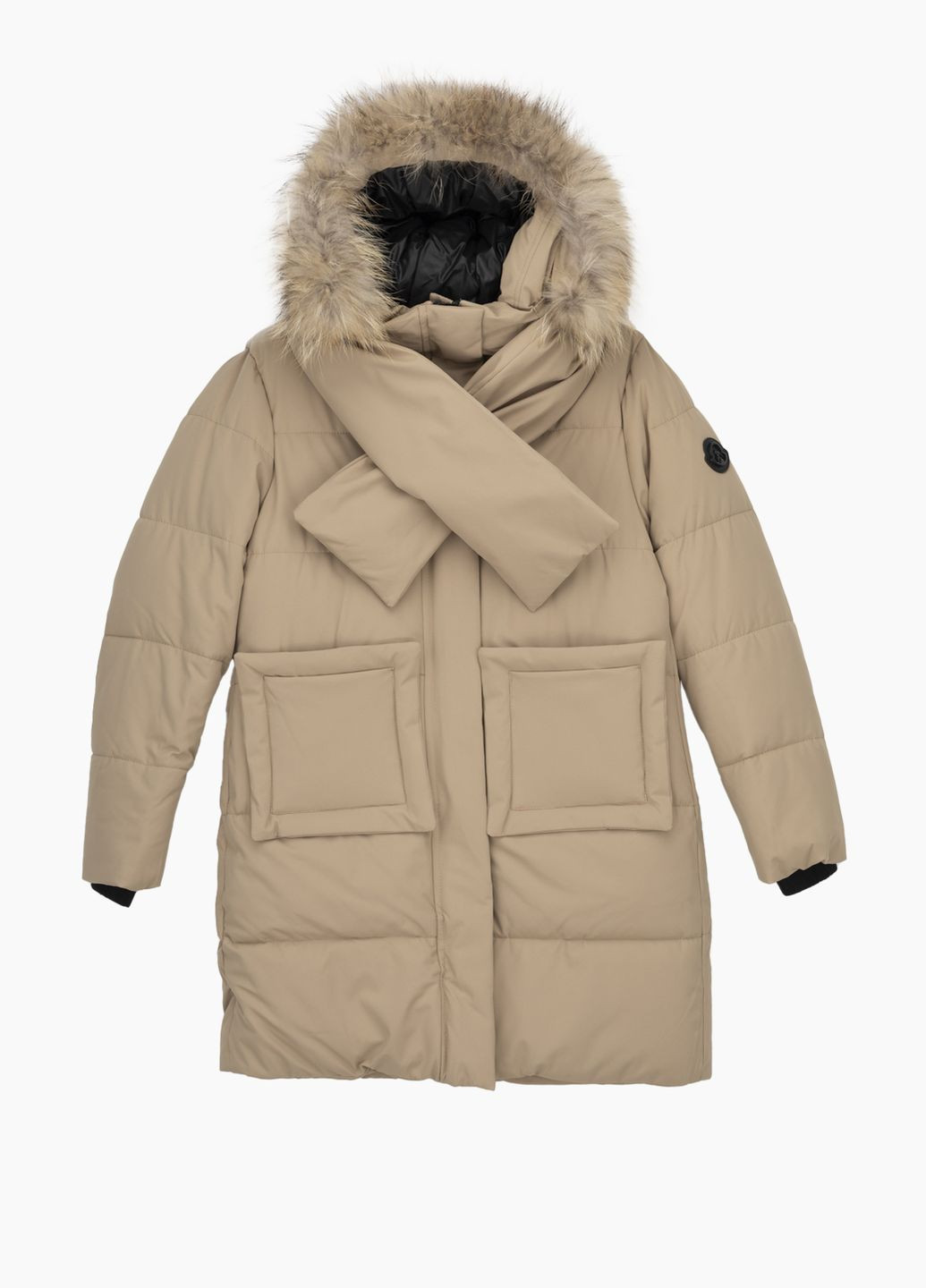 Бежева зимня куртка No Brand