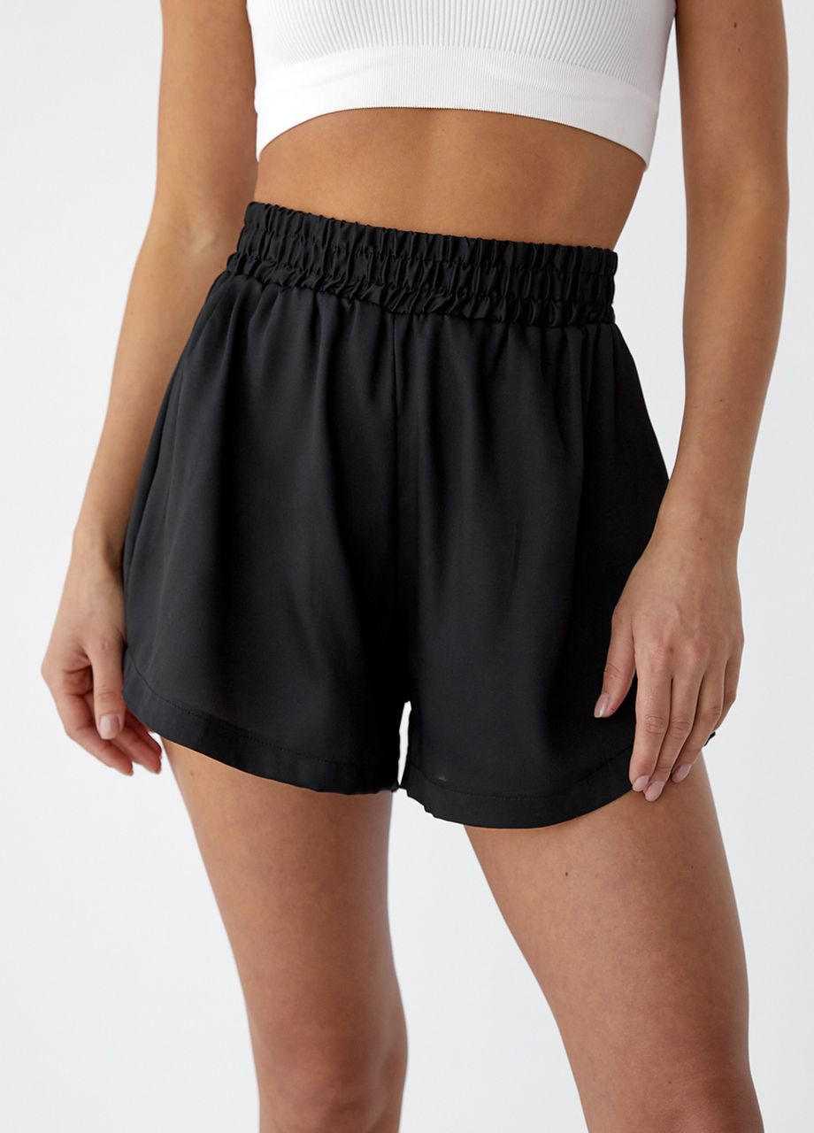 Короткі шорти з високою посадкою на резинці Fame (260196805)