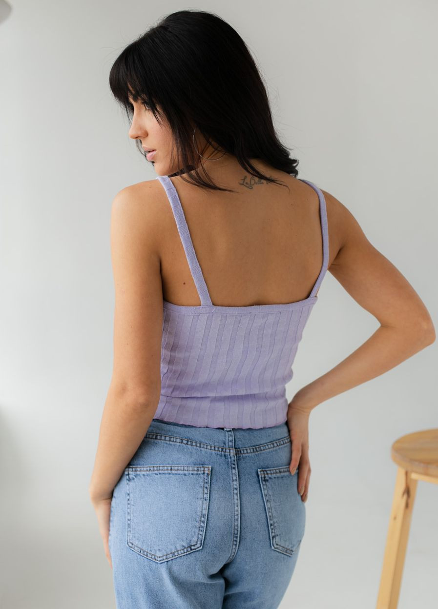 Майка на бретелях в широкий рубчик Busem - (260197754)