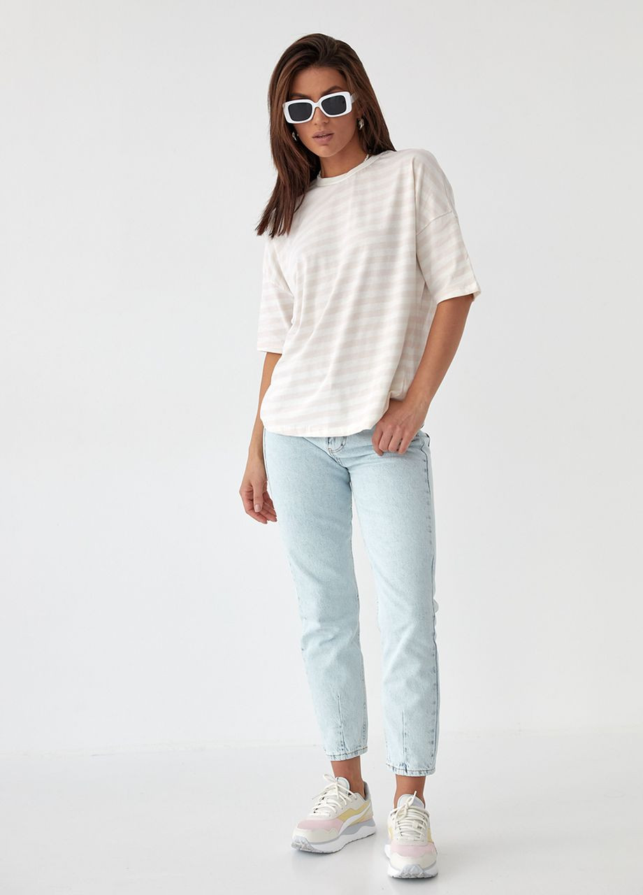 Жіноча смугаста футболка Enjoy - (260197815)