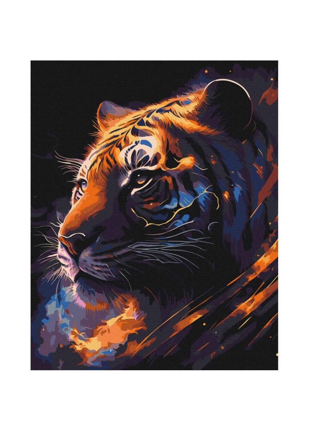 Картина по номерам "Тигр Зодиак" BS53691 40х50 см Brushme (260165785)