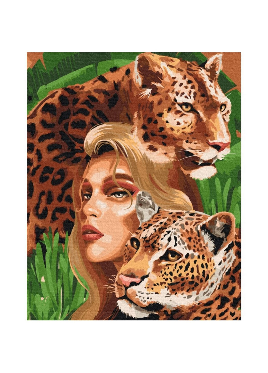 Картина по номерам "Хищные леопарды" BS52510 40х50 см Brushme (260165693)