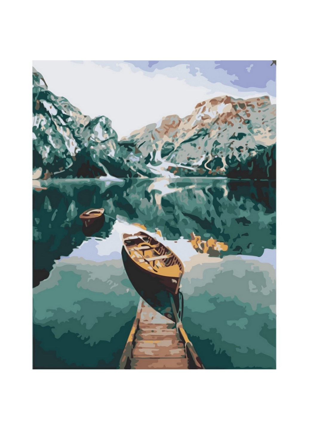 Картина за номерами "Човен у фіордах" 10626-AC 40х50 см Art Craft (260165640)