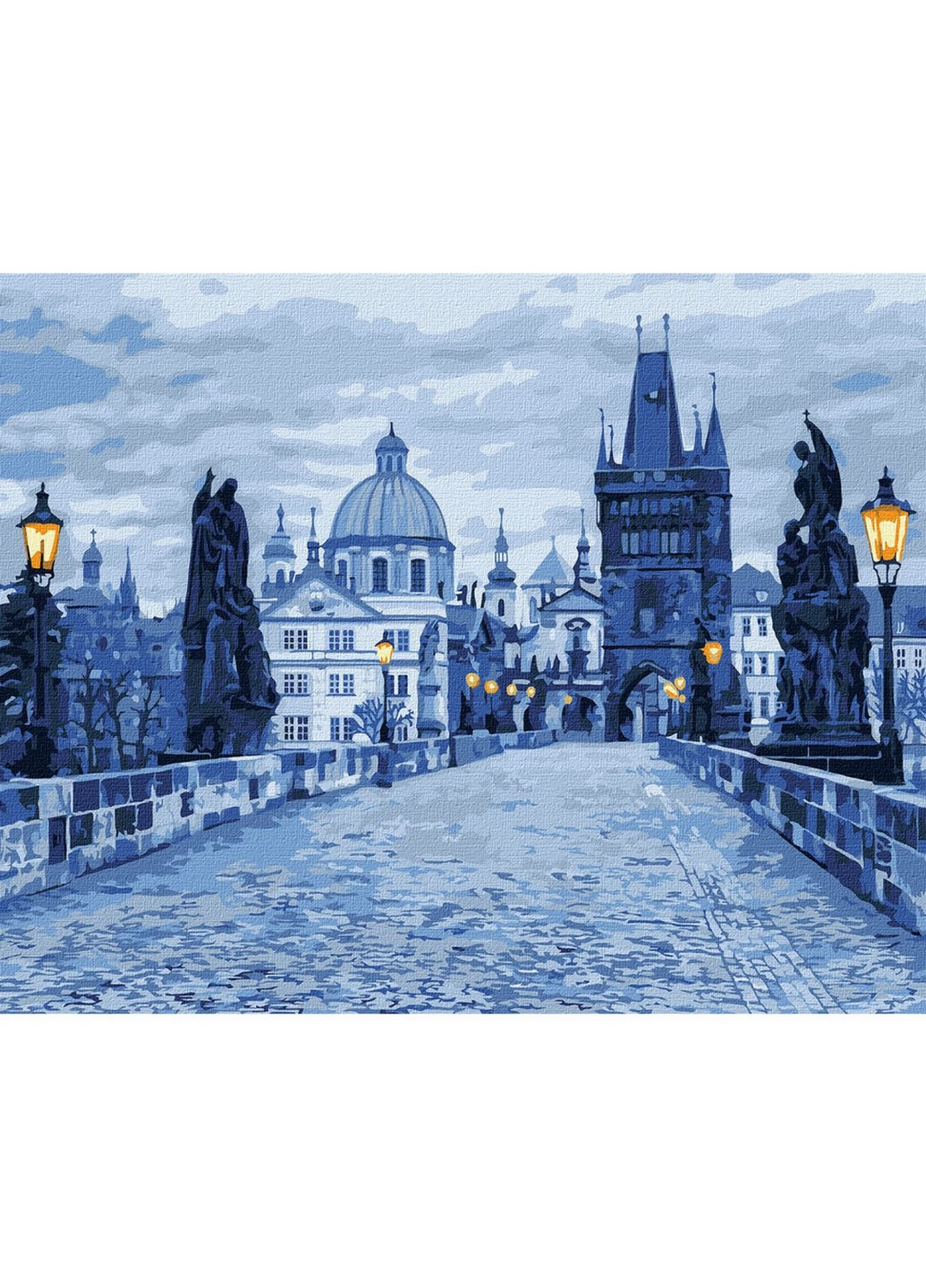 Картина за номерами "Таємнича Прага" Ідейка KHO3613 40х50 см Идейка (260165364)