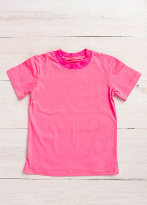 Розовая летняя футболка детская (6021-001v-v223) Носи своє