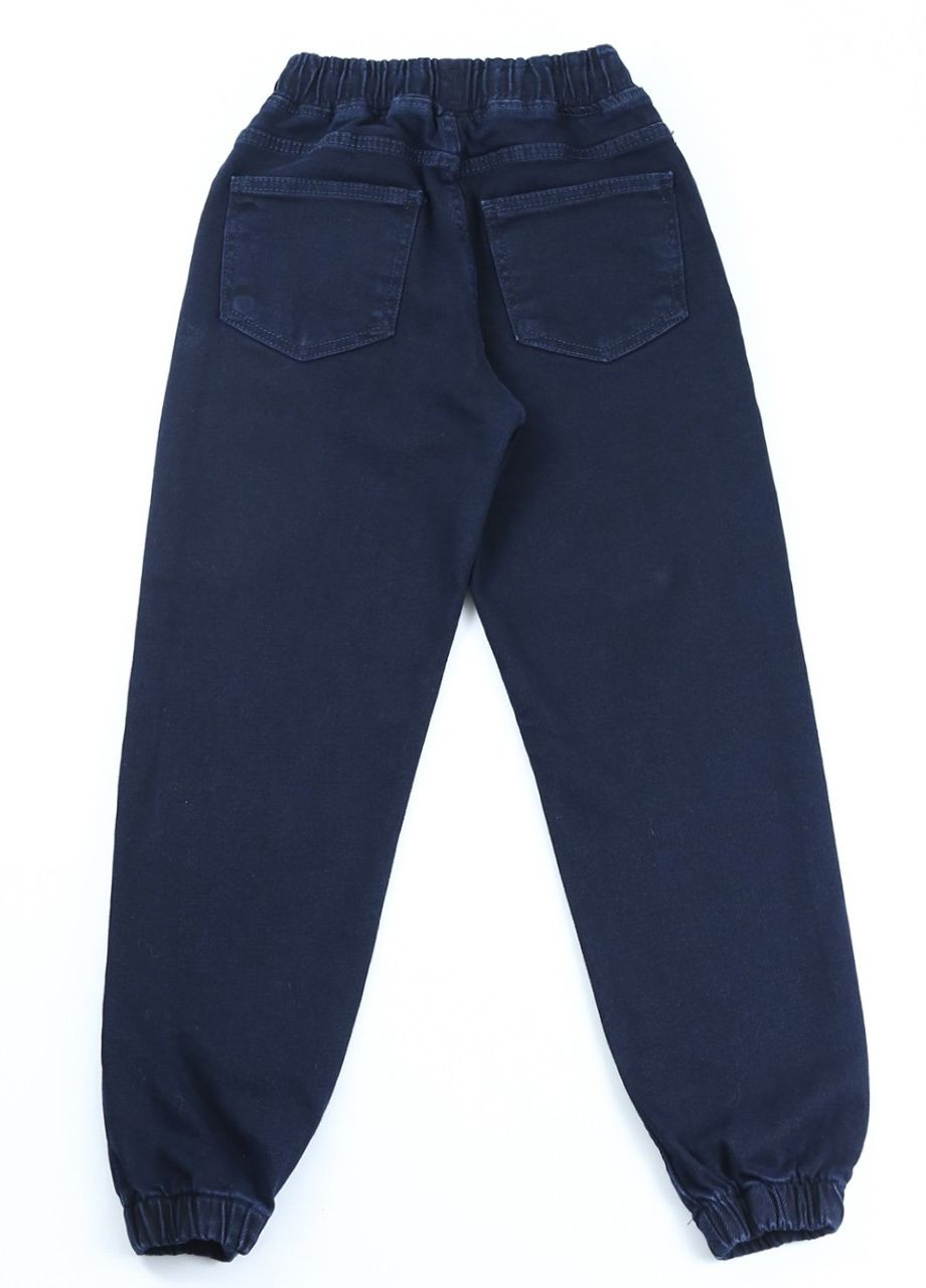 Темно-синие демисезонные джоггеры джинсы для мальчика темно-синие джоггеры на резинке Altun