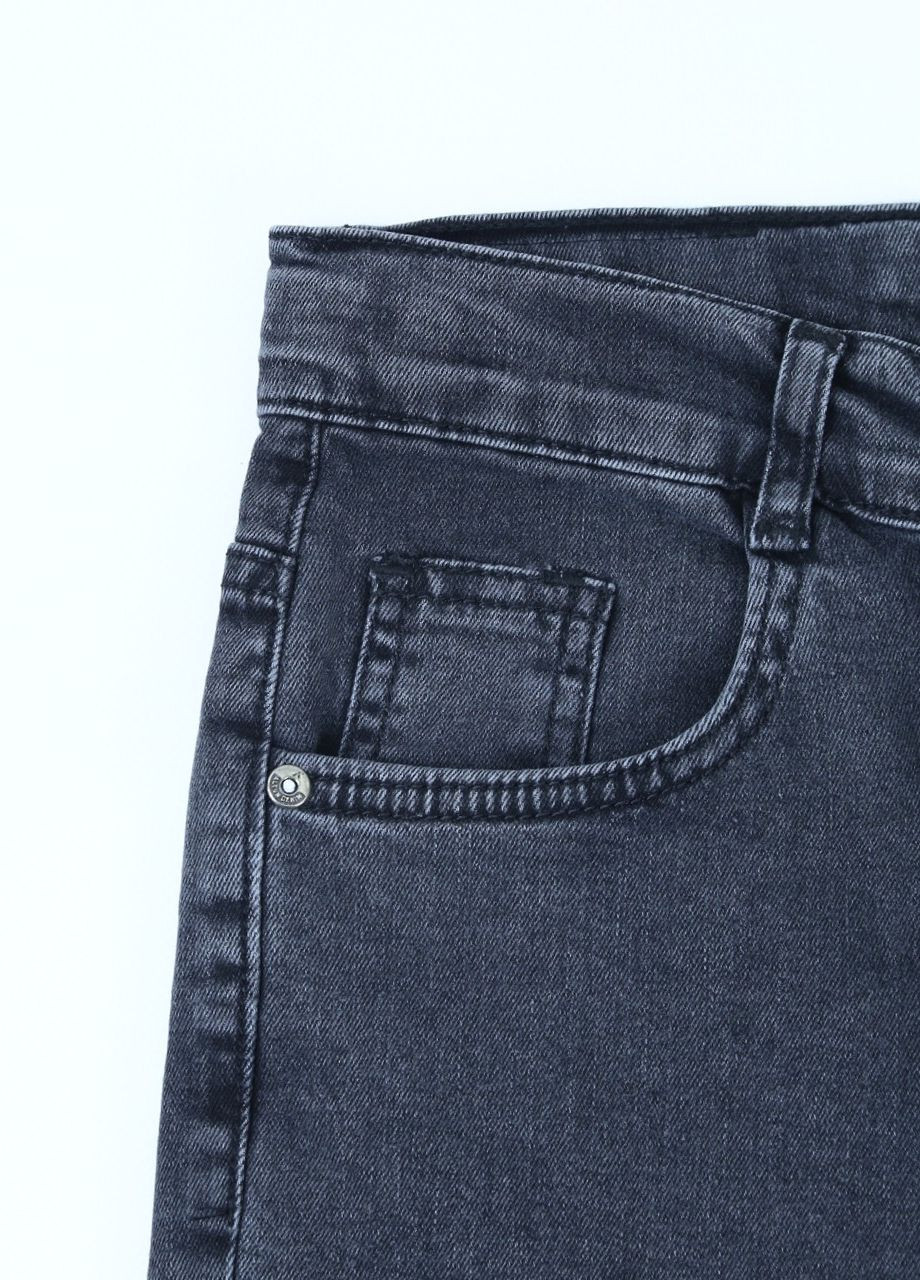 Серые демисезонные слим джинсы для мальчика серые Altun