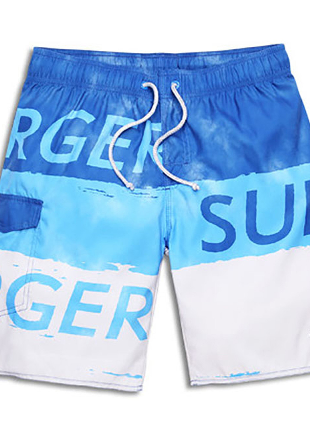 Синие мужские пляжные шорты с сеткой подкладкой бриджи Gailang (260166832)