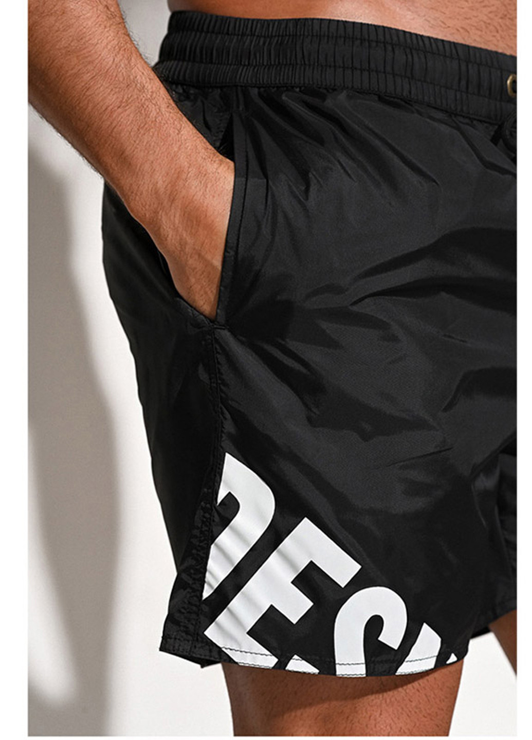 Чорні чоловічі пляжні шорти із сіткою підкладкою Desmit (260167101)