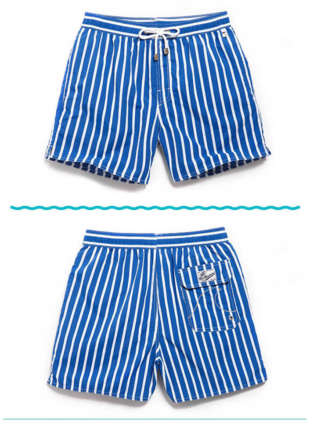 Сині чоловічі пляжні шорти із сіткою підкладкою Gailang (260167157)