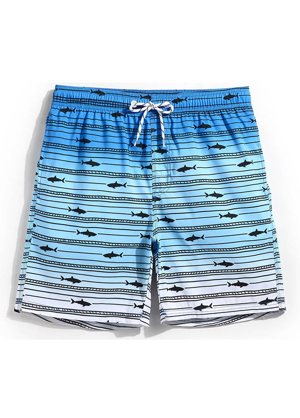 Голубые мужские пляжные шорты Qike (195144364)