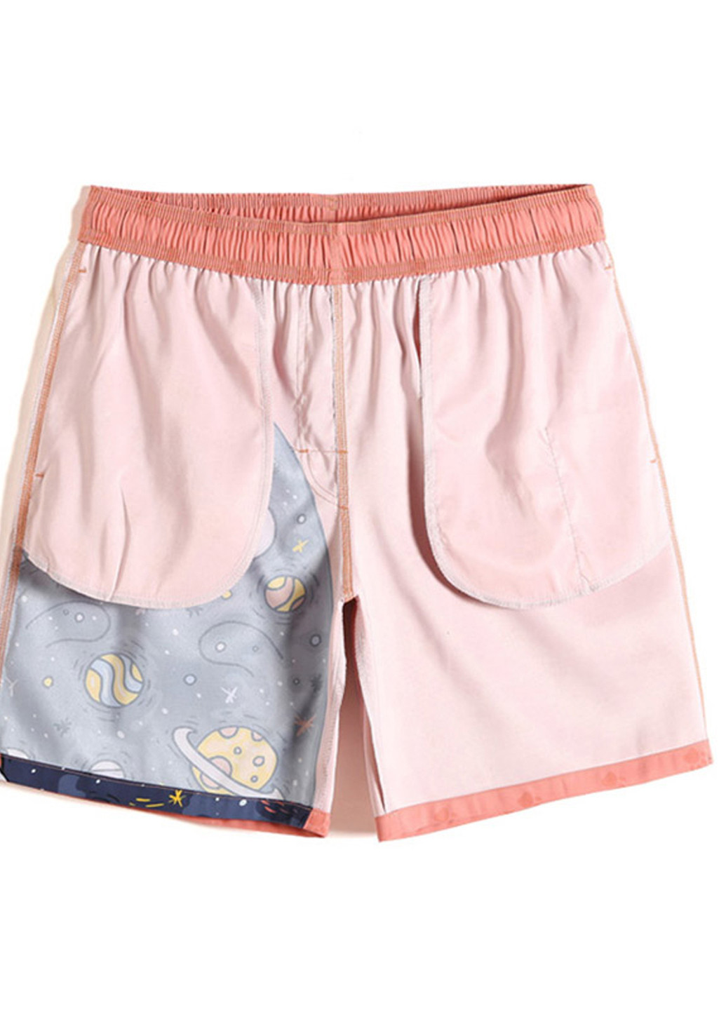 Розовые мужские пляжные шорты с сеткой подкладкой Gailang (260167161)