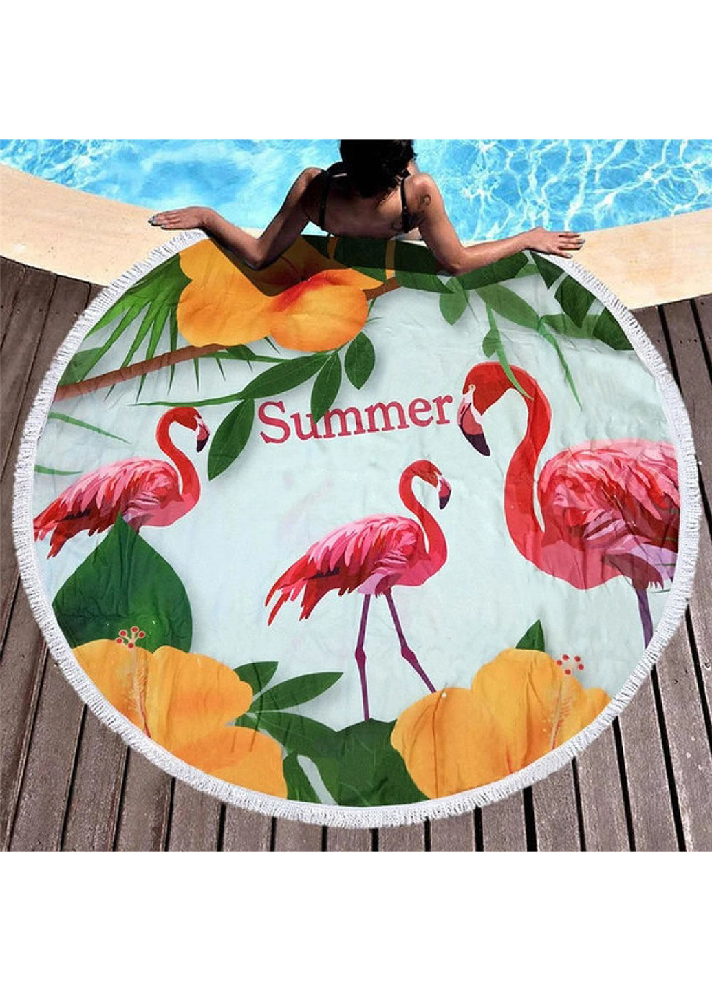 Круглий плажний килимок Shamrock (260166792)