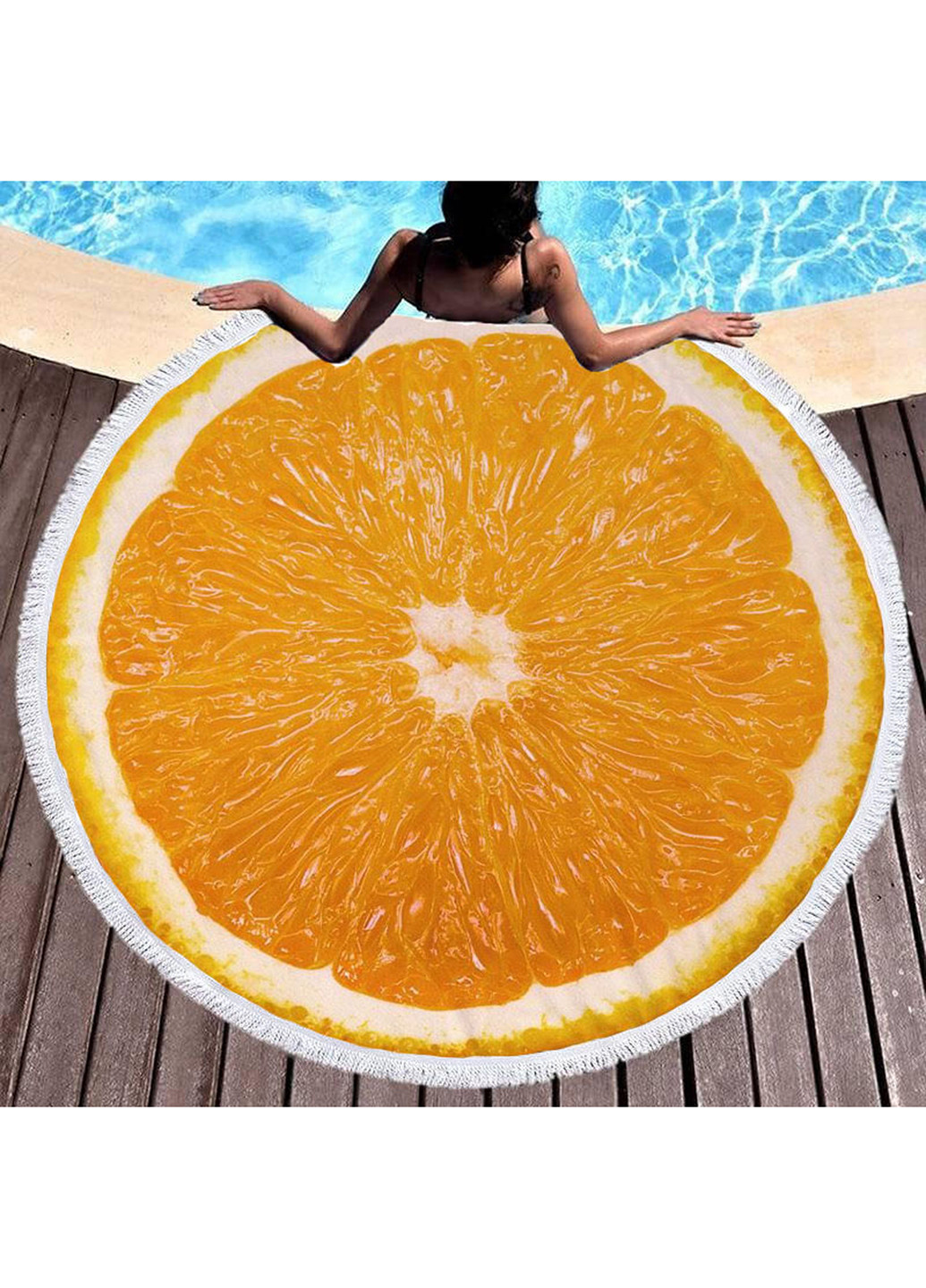 Пляжное покрывало апельсин Shamrock (260166752)