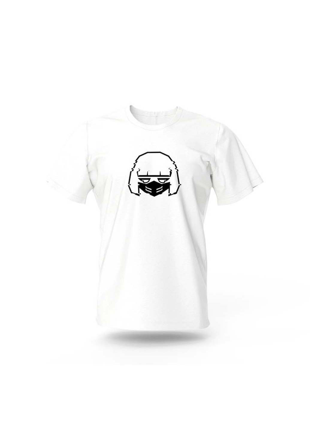 Біла футболка кіберпанк аніме series 1, що біжать по краю Fruit of the Loom