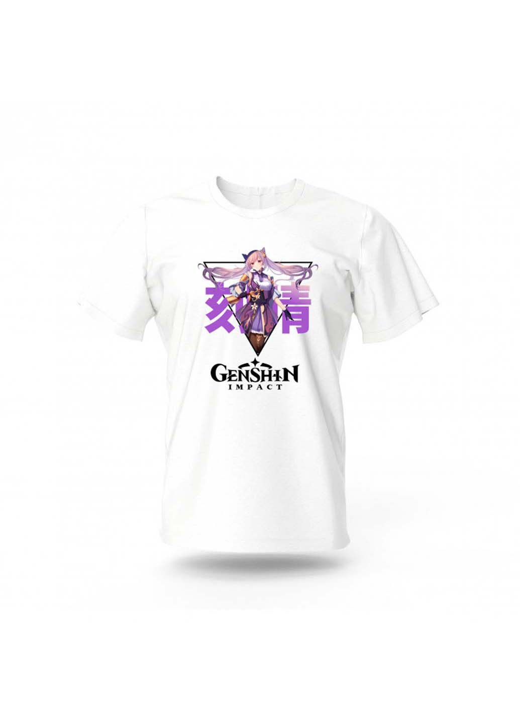 Біла футболка ке цин геншин імпакт Fruit of the Loom
